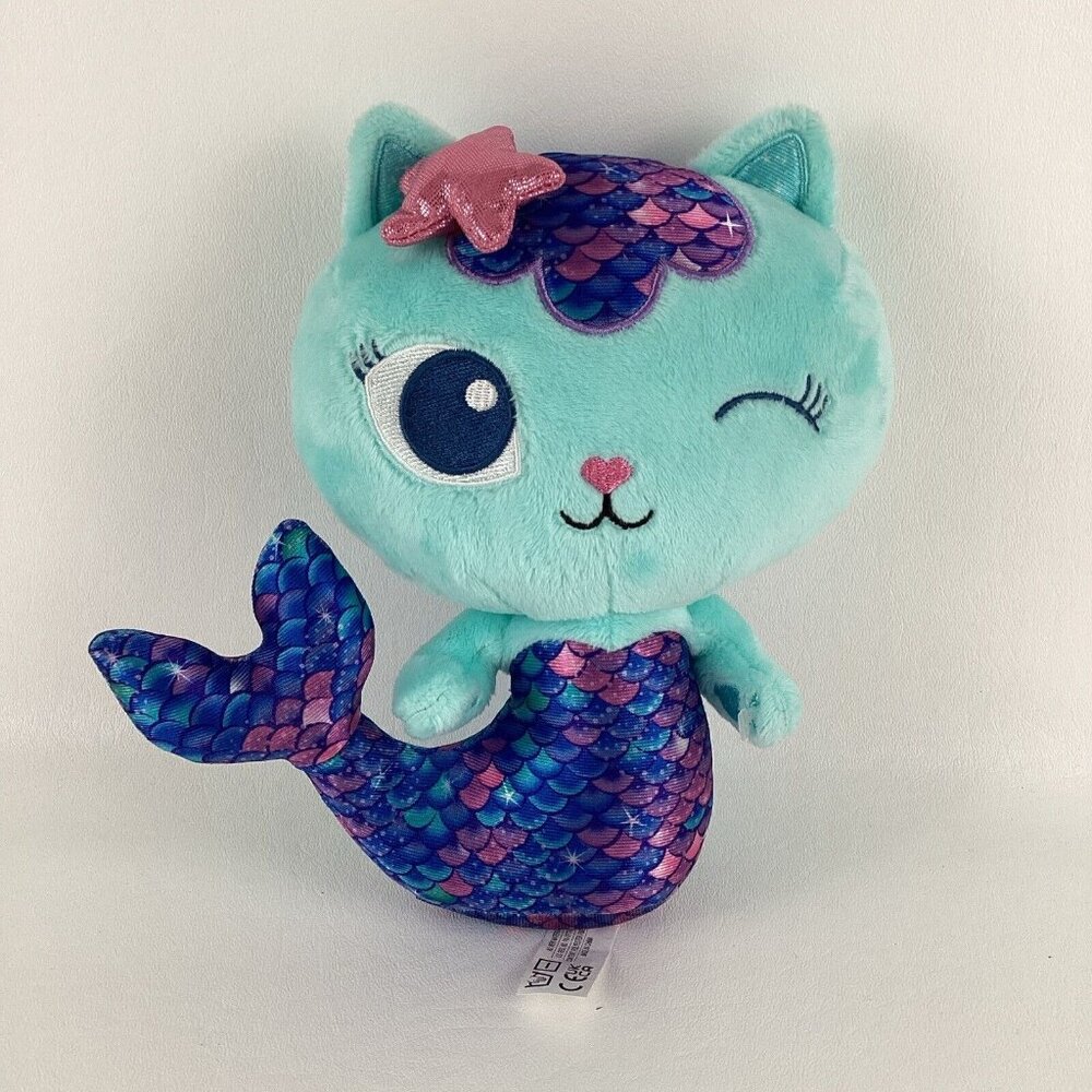 Mercat from Gabby’s Dollhouse Plush Toy with Winking Eye and Iridescent Scales